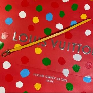 Louis Vuitton Pochette 12" Replacement Strap Gold/Yellow Vintage NWOT